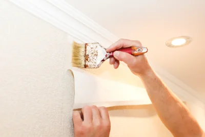 Pose de papier peint à Champagne-au-Mont-d'Or — revêtements muraux et toiles de verre